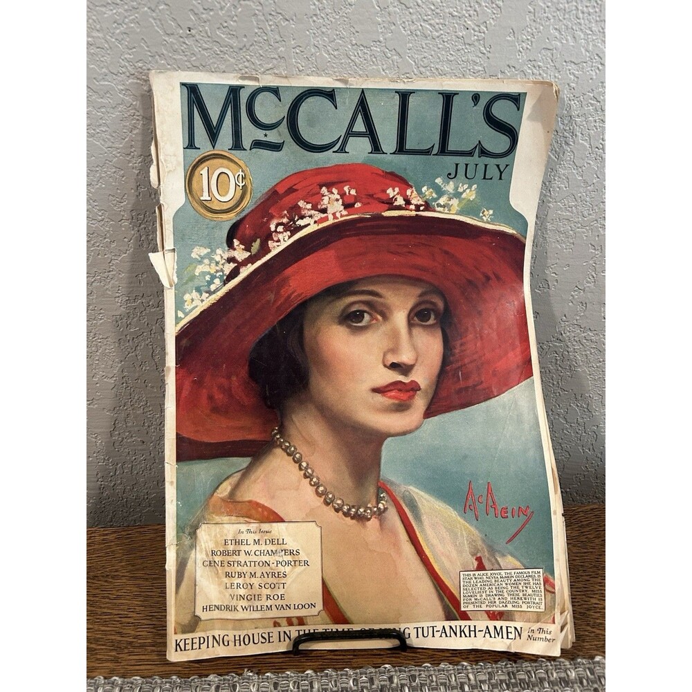 Vintage 1920s McCalls Magazine July 1923 Fashion Advertisements All Intact